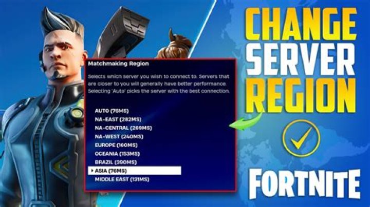 How to change server in fortnite