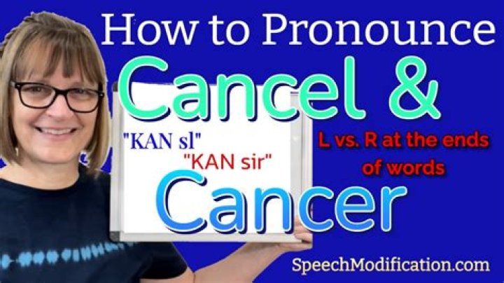 How to pronounce cancel