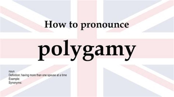 How to pronounce polygamy