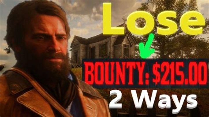 How to remove bounty rdr2