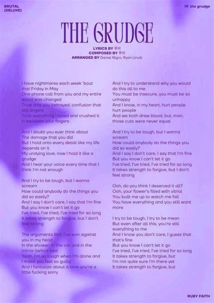 Tool’s
The Grudge Lyrics